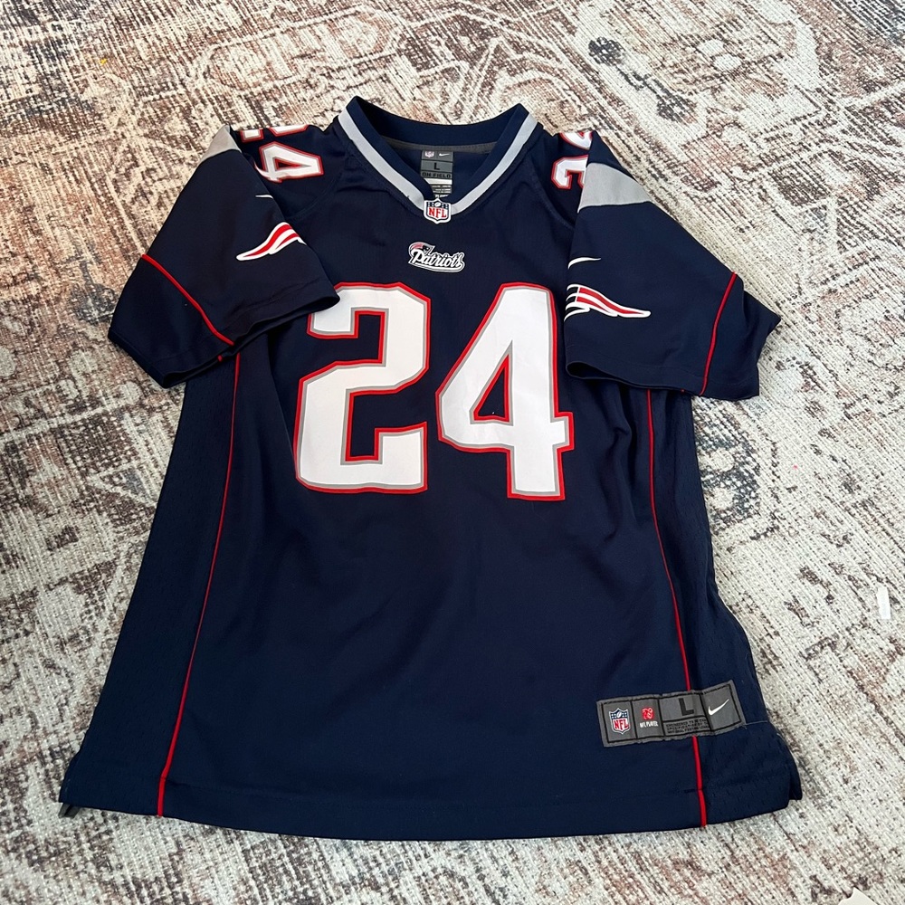 NFL NIKE Patriots Jersey #24 REVIS